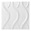 19.7'' x 19.7'' 3D Wall Panels for Interior Wall Decor,White PVC Wall Panels Accent Wall (12-Pack)