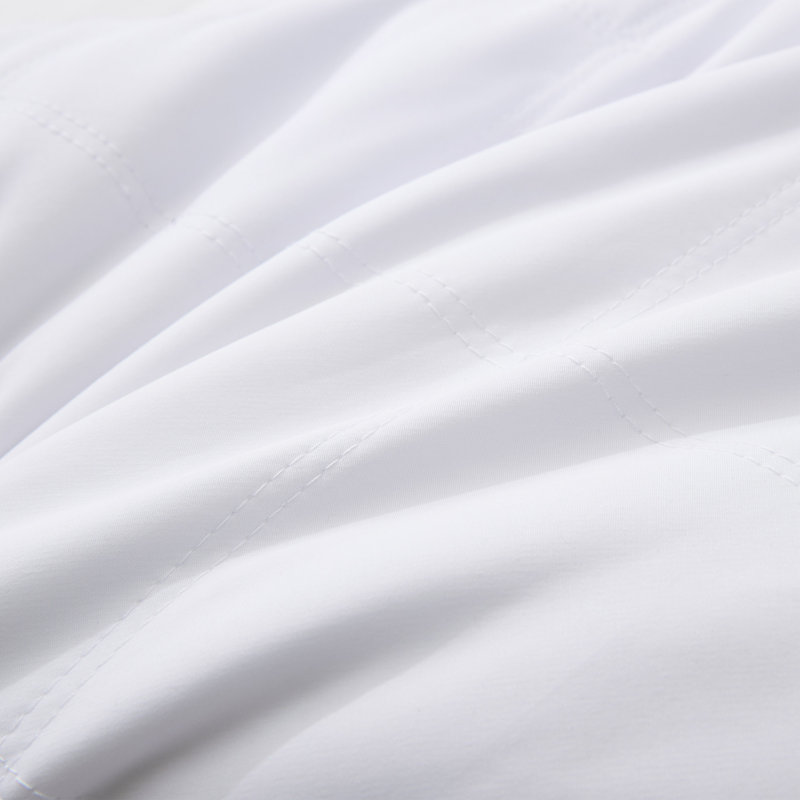 Set of 2 Grey Goose Feather Pillow – Diamond Quilted Gusseted Bed Pillows, Medium Support Hotel-Quality Pillows, King