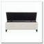 Banc de rangement en lin capitonné-61366718