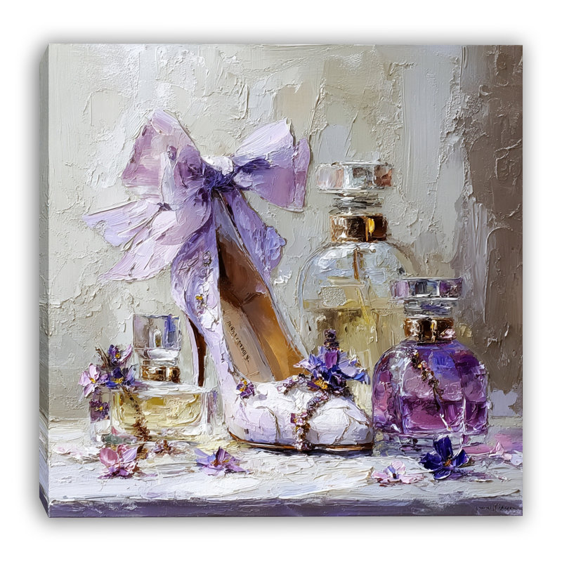 Lilas Elegance, art mural sur toile tendue, L 12 po x H 12 po x P 1 po