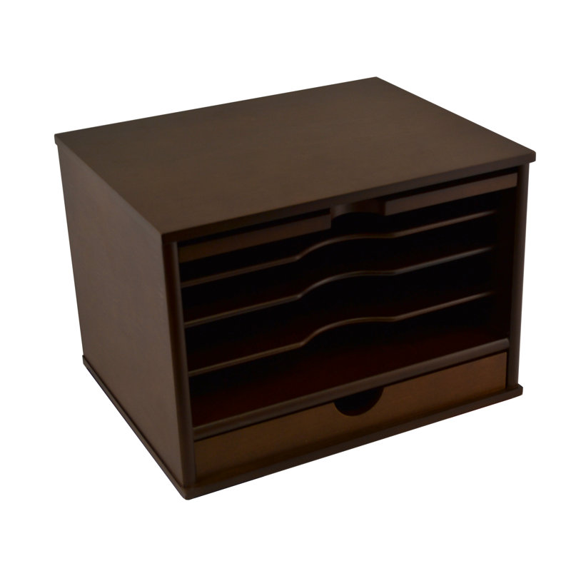 Rangement de bureau Russ, H 9,25 po x l 13 po x p 10,5 po, Naturel