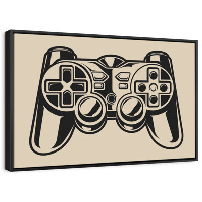 Illustration de contrôleur de jeu sur toile