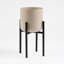 Beige Matt Planter On Stand