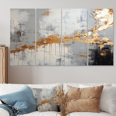 Aminah - Abstract Wall Art Set 4 Piece
