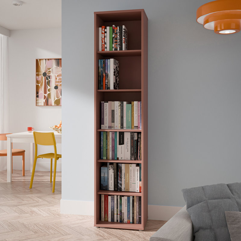 Alice Springs Bookcase, (5 Shelves) 214.3cm.H x 214.3cm.W x 214.3cm.D, Orange