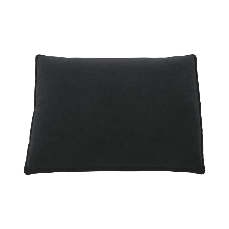 Housse de coussin rectangulaire en velours et insert, Noir