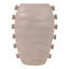 Vase remarquable pour la décoration intérieure et le style de table - Grand vase sculptural avec détails latéraux uniques - Ivoire-961507920