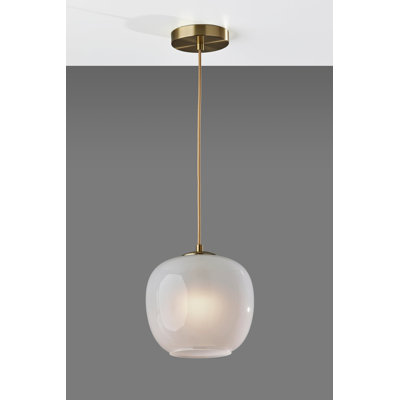 Hazelhurst Single Light Glass Pendant