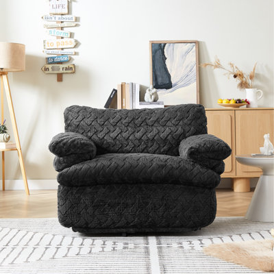 Compression complète, chaise pivotante à 360 degrés, courbe ergonomique, velours côtelé de haute qualité, lecture, détente, temps libre