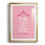 Beauté en rose, reproduction encadrée de qualité supérieure - prête à accrocher 46923-915566207-915566180