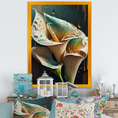 Gren et fleur de lys Calla III - reproduction sur toile