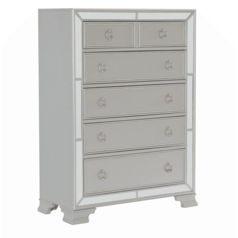 Commode texturée en relief de style commode moderne 1 pièce pour chambre à coucher