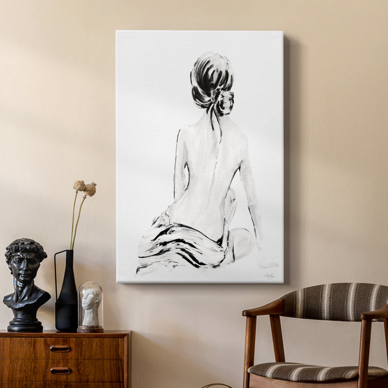 Impressionistic Soft Nude I -Custom Wrapped Gallery Cavas