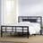 Karaka Vegan Leather Metal Open-Frame Bed-19923429-19923430