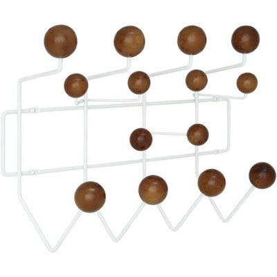 Century Wall-Mounted Coat Rack In Caramel
