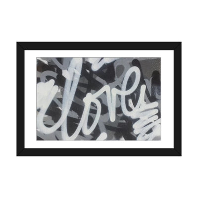 « black & white love », impression sur toile
