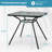 Claribel Square 80Cm L Outdoor Bar Table