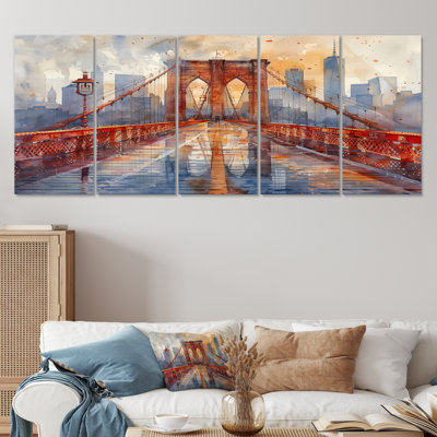 Kurfis - Bridges Canvas Wall Art Set