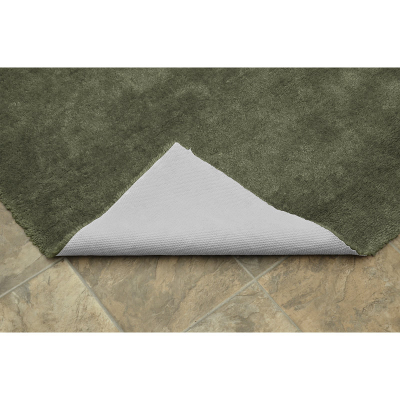 Tapis pour salle de bain en nylon avec envers antidérapant, 60 po x 72 po, Fougère intense