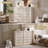 3-Piece Bedroom Set, White - 5 Drawers Dresser And 3 Drawers Nightstand Set Of 2-1421625994-1414027667