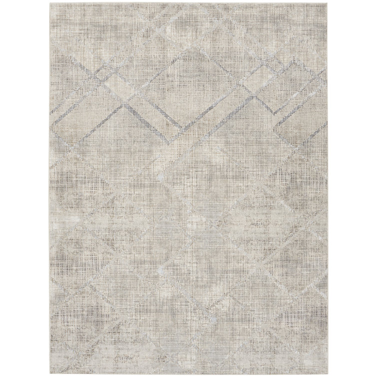 Dore Abstract Grey Area Rug