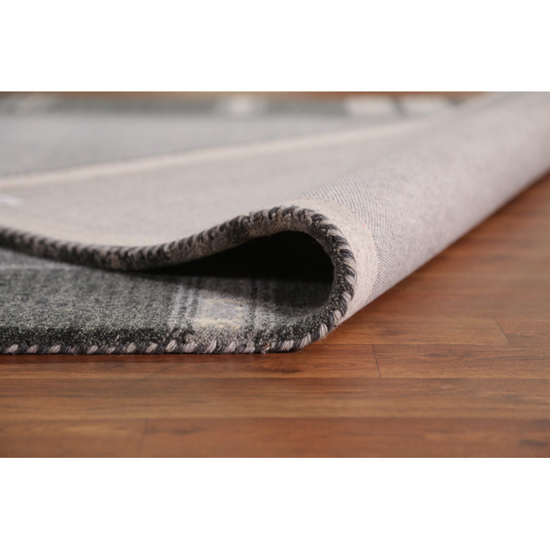 Tapis uni gris Gabbeh