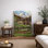 Art de paysage de montagne alpine à la campagne, images de campagne rustique, impression sur toile giclée sur toile encadrée