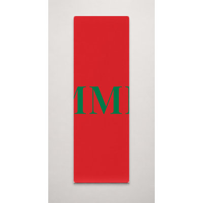 Drapeau du Myanmar, monogramme de luxe en diamants — Jaune, rouge, vert — Grande toile murale
