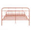 Lit double en métal avec tête de lit et pied de lit arrondis, rose-1898453397-1898453395