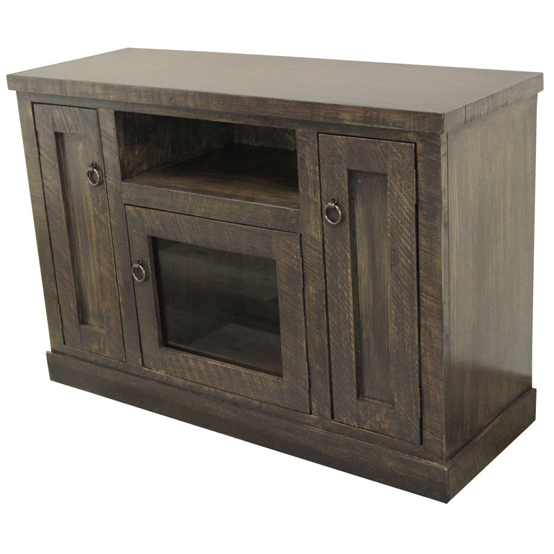 Bergues Unfinished TV Stand for TVs up to 48", Rustic Dark Blue