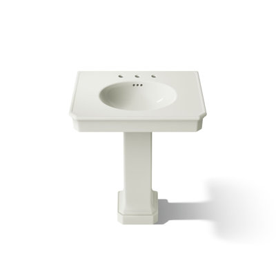 Claude by Studio McGee 30" Rectangular Pedestal Bathroom Sink