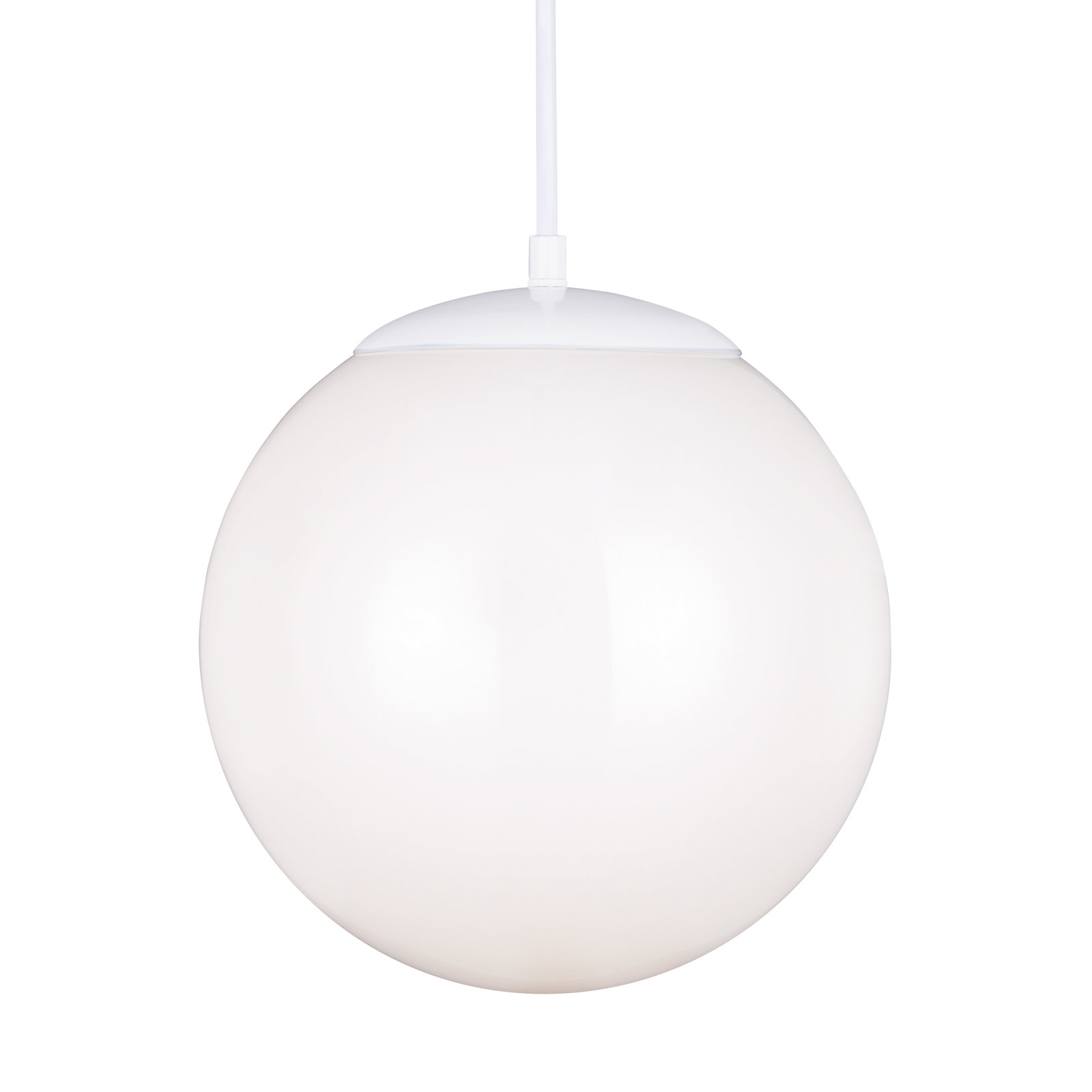 Meri Dimmable LED Single Light Pendant, White, 12.5" H x 12" W x 12" D, LED Integrated
