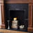 Wlanut Solid Wood Freestanding Fireplace