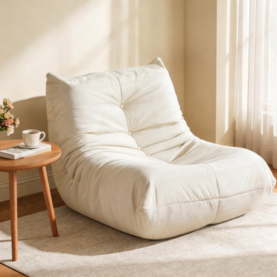 Canapé-fauteuil moderne surdimensionné, sans assemblage, blanc