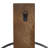 Brown Wood Geometric Pillar Indoor Outdoor Wall Sconce with Wood Back Mount, 16" x 6" x 28"-1329123585