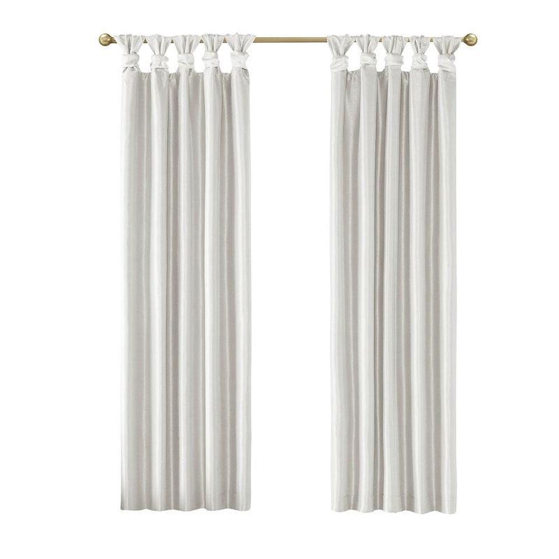 Rideau occultant Twist Tab - blanc 50 x 95 po, Blanc, L 50 po x L 95 po