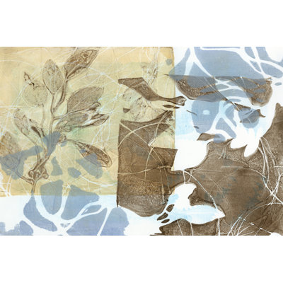 Leaf Inclusion II 1 Piece Wrapped Canvas Wall Art