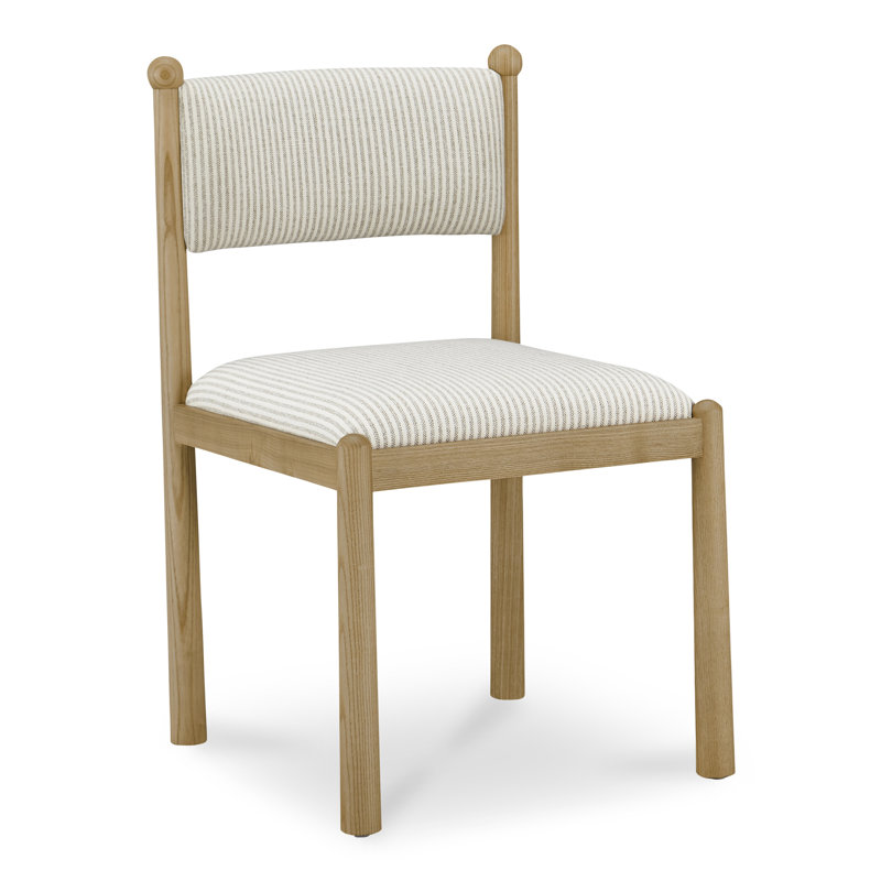 Chaise rayée Villetta - ensemble de deux, Rayures beiges