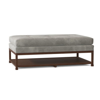Libby Langdon 52.5" Wide Tufted Rectangle Cocktail Ottoman with Storage