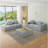 Modular Sectional Sofa With 2 Ottomans And Oversized Chaise, Cloud Comfort For Living Room (132.2X77.2X23.6Inch)