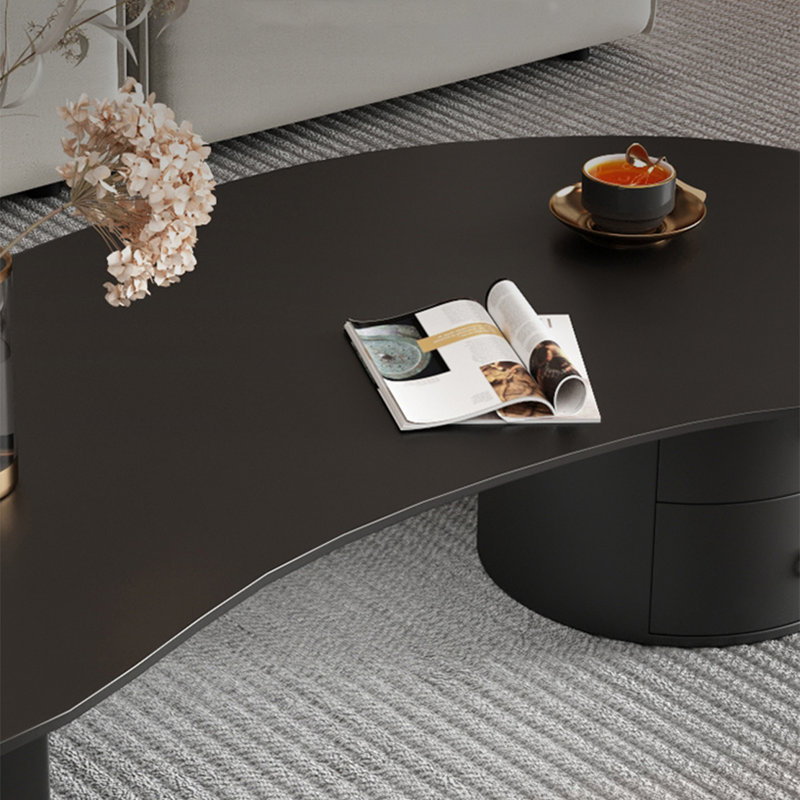 Table basse Creative, Noir, H 15,7 po x l 55,1 po x P 27,6 po, Noir
