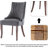 Belice Upholstered Linen Channel Tufted Dining Chair (set of 2)-1224170057