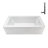 Streamline 66 in. x 32 in. Acrylic Right-Hand Drain Alcove Bathtub in Glossy White With External Drain-101700166