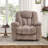 3-Piece Microsuede Upholstery Reclining Living Room Set With Cupholders-808958118