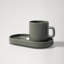 PILAR Stoneware Espresso Cup with Tray-58889934