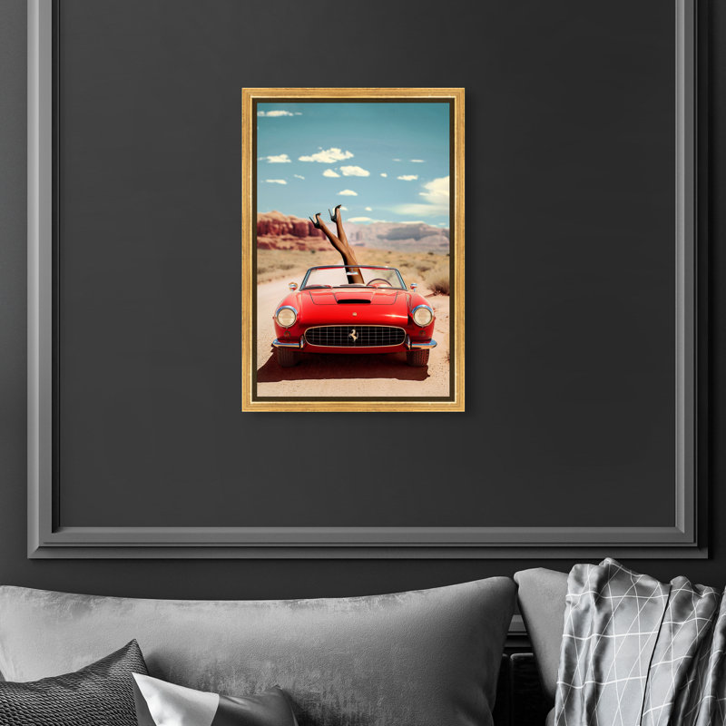 Route 66 Canvas Transportation Print by Oliver Gal, 15"H x 10"W, Canvas Unframed