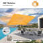  Parasol jaune en porte-à-faux carré extérieur excentré 120 po x 156 po sans base-1170900274