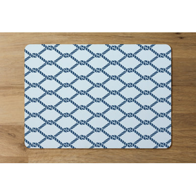 Helen Polyester-Coated Hardboard Geometric Rectangle Placemat