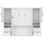 Lit escamotable double pleine grandeur avec placard, tiroirs et tablettes, blanc-1068891017-1068891014