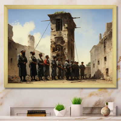 «Beige Blue Mexico Art The Exaction», reproduction d'art sur toile